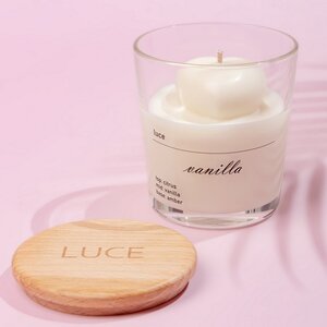 Декоративная ароматическая свеча Luce Heart: Ваниль, 30 часов горения Luce фото 2