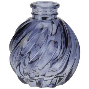 Стеклянная ваза-подсвечник Agnus 8 см синяя Koopman фото 1