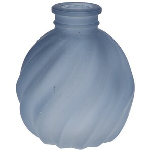 Стеклянная ваза-подсвечник Agnus 8 см голубая Koopman фото 1