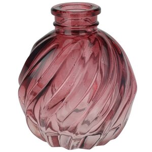 Стеклянная ваза-подсвечник Agnus 8 см темно-розовая Koopman фото 1