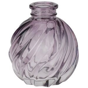 Стеклянная ваза-подсвечник Agnus 8 см фиолетовая Koopman фото 1