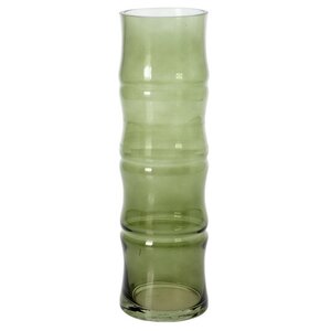 Стеклянная ваза Bambu 32*10 см оливковая Koopman фото 4