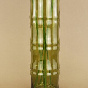 Стеклянная ваза Bambu 32*10 см оливковая Koopman фото 3