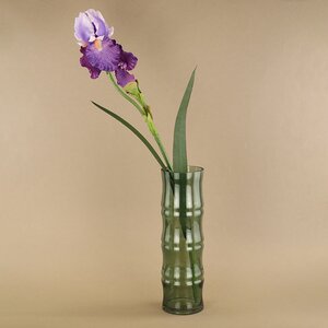 Стеклянная ваза Bambu 32*10 см изумрудная Koopman фото 2