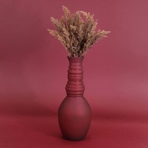 Стеклянная ваза Леди Батори 30 см, бургунди Edelman фото 7