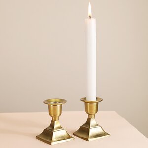 Декоративный подсвечник для 1 свечи Дориус 8 см золотой Koopman фото 3