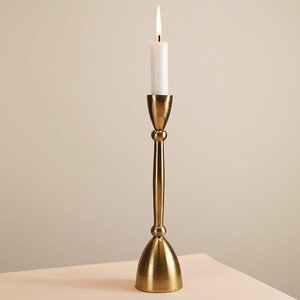 Декоративный подсвечник для 1 свечи Асемира 23 см золотой (Koopman, Нидерланды). Артикул: ID73654