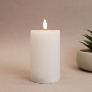 Светодиодная свеча с имитацией пламени Элиан Рустик 15 см на батарейках, таймер Kaemingk фото 1