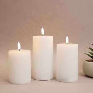 Светодиодная свеча с имитацией пламени Элиан Рустик 13 см на батарейках, таймер Kaemingk фото 2