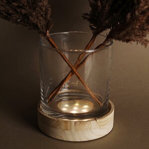 Стеклянная ваза Cloverdale 15 см с подсветкой, на батарейках Edelman фото 1