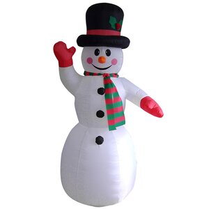 Надувная фигура Развеселый Снеговик 240 см с подсветкой (Peha, Нидерланды). Артикул: ID50123