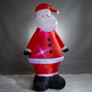 Надувная фигура Добродушный Дед Мороз 165 см с подсветкой Peha фото 1