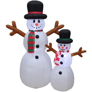 Надувная фигура Добродушные снеговички Отис и Квентин 180 см с подсветкой Peha фото 1