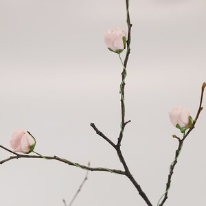 Искусственные розы для декора Lallita 10 см, 12 шт, нежно-розовые Ideas4Seasons фото 1