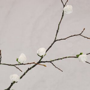Искусственные розы для декора Lallita 10 см, 12 шт, белые (Ideas4Seasons, Нидерланды). Артикул: 31101