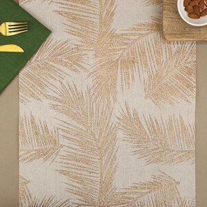 Ткань для декорирования Золотистый Оазис 35*200 см нежный беж (Kaemingk, Нидерланды). Артикул: ID57773