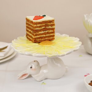 Тортовница Пасхальный Кролик - Yellow Bunny 20 см (Kaemingk, Нидерланды). Артикул: 826654-1