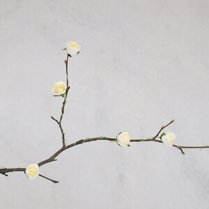 Искусственные розы для декора Lallita 10 см, 12 шт, кремовые
