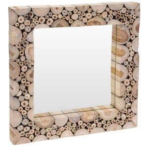 Настенное зеркало Bastoncini di Legno 50 см, квадратное Koopman фото 1
