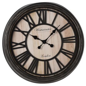 Настенные часы Нуово 50 см черные (Koopman, Нидерланды). Артикул: KL5000180
