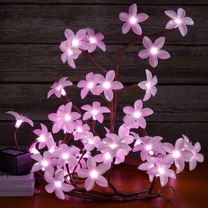 Декоративная светящаяся ветка Плюмерия розовая 1.5 м BEAUTY LED фото 4