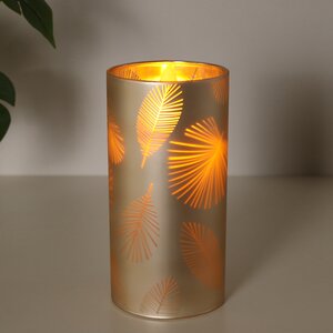 Светодиодная свеча в стакане Monchetti 15 см, на батарейках Peha фото 3