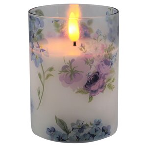 Светодиодная свеча с имитацией пламени Mone Locarno в стакане 10 см Peha фото 6