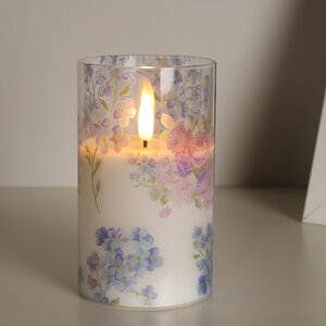 Светодиодная свеча с имитацией пламени Mone Locarno в стакане 12.5 см (Peha, Нидерланды). Артикул: MB-12005