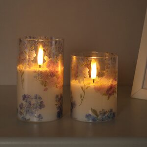 Светодиодная свеча с имитацией пламени Mone Locarno в стакане 12.5 см Peha фото 5