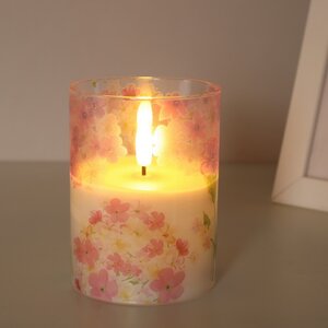 Светодиодная свеча с имитацией пламени Mone Lausanne в стакане 10 см Peha фото 3
