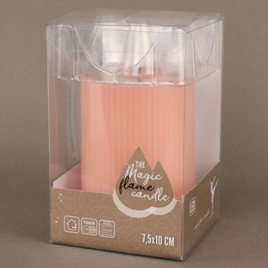 Светодиодная свеча с имитацией пламени Грацио 10 см розовая, батарейка Peha фото 4