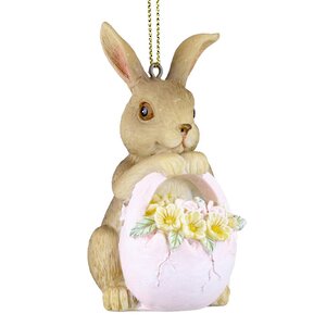 Подвесное украшение Цветочный Кролик Марго 9 см (Goodwill, Бельгия). Артикул: MCE40054-2