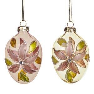 Подвесное украшение Magnolia Time 10 см, 2 шт, стекло (Goodwill, Бельгия). Артикул: PE50020-набор