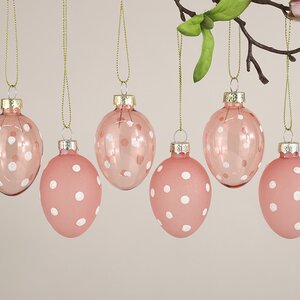 Набор пасхальных украшений Pinky Easter 6 см, 6 шт, стекло Goodwill фото 2