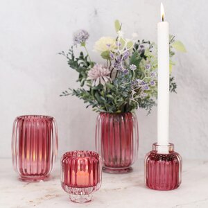 Стеклянная ваза Rozemari 12 см розовая EDG фото 5