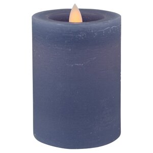 Светодиодная свеча с имитацией пламени Arevallo 10 см, синяя, батарейка Peha фото 1