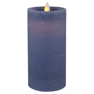 Светодиодная свеча с имитацией пламени Arevallo 15 см, синяя, батарейка Peha фото 1