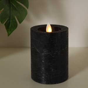 Светодиодная свеча с имитацией пламени Arevallo 10 см, антрацитовая, батарейка (Peha, Нидерланды). Артикул: RC-21430