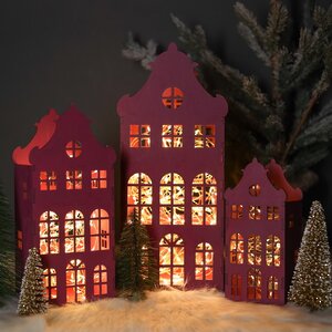 Декоративный домик Амстердам 37 см сливовый Christmas Apple фото 6