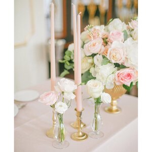 Высокая свеча 42 см Андреа розовая пудровая Candleslight фото 2