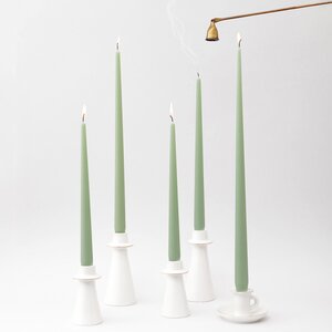 Высокие свечи Андреа Velvet 30 см, 5 шт, оливковые Candleslight фото 8