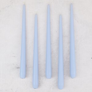 Высокие свечи Андреа Velvet 30 см, 5 шт, светло-голубые Candleslight фото 1