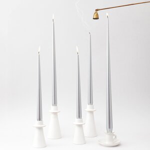 Высокие свечи Андреа Velvet 30 см, 5 шт, серебряные Candleslight фото 6
