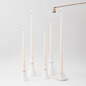 Высокая свеча 42 см Андреа Velvet кремовая Candleslight фото 1
