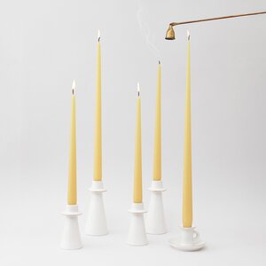 Высокая свеча 42 см Андреа Velvet желтая Candleslight фото 1