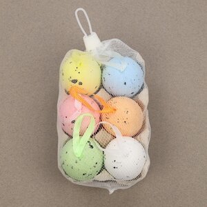 Пасхальные украшения Яйца: Easter Rainbow 6 см, 6 шт, подвеска Due Esse Christmas фото 4