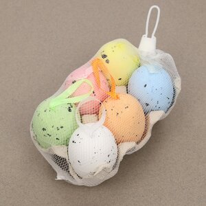 Пасхальные украшения Яйца: Easter Rainbow 6 см, 6 шт, подвеска Due Esse Christmas фото 3