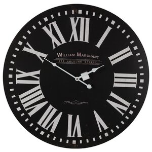 Настенные часы William Marchant 60 см черные (Koopman, Нидерланды). Артикул: Y36000070-3