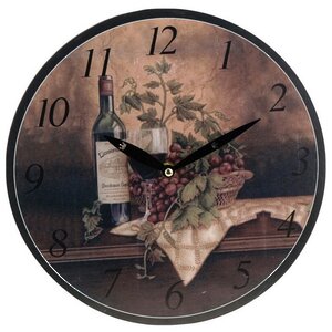 Настенные часы Nature morte au Vin 28 см (Koopman, Нидерланды). Артикул: Y36100060-1