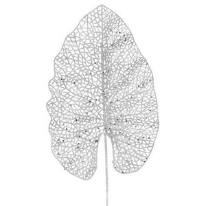 Декоративный лист Ажурная Калатея 67 см серебристый Koopman фото 1
